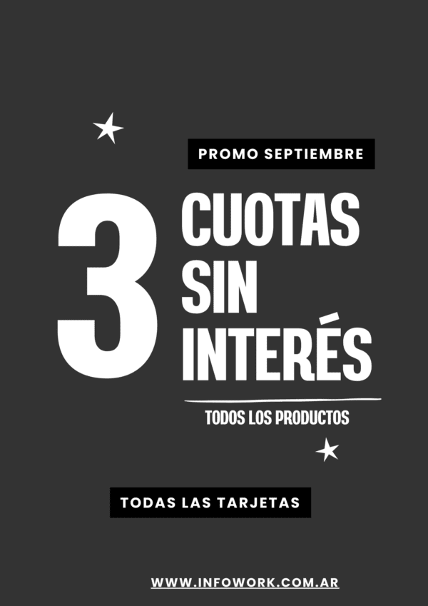 3 cuotas sin interes