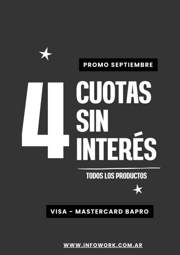 4 Cuotas sin interes